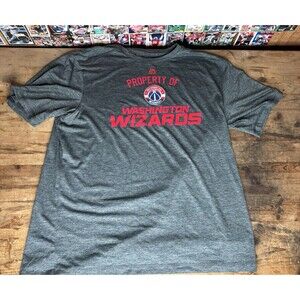 Washington Wizards Majestic Coolbase T-Shirt Size Men’s XL Gray Red NBA Sports